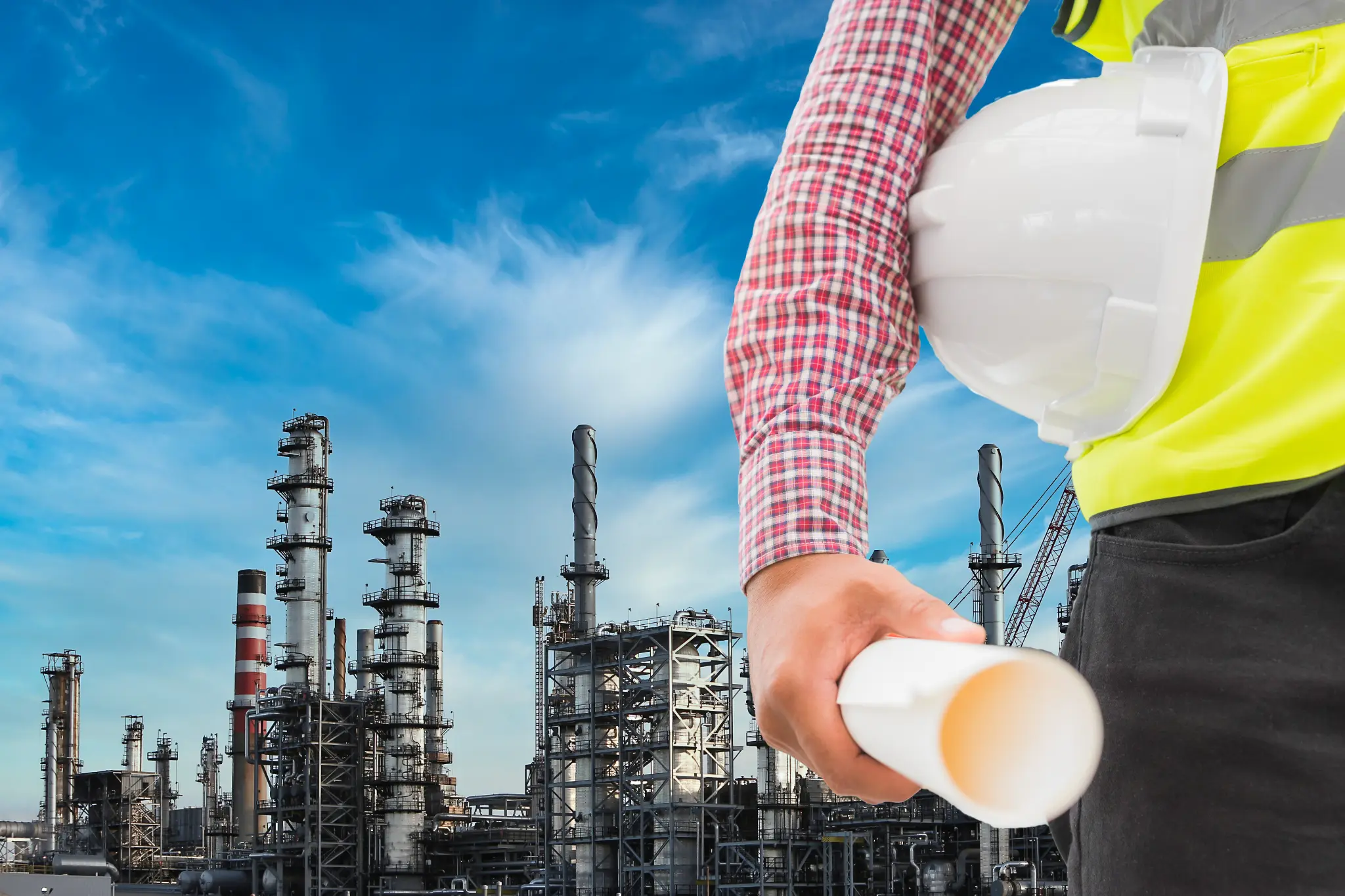 Engineer at industrial facility